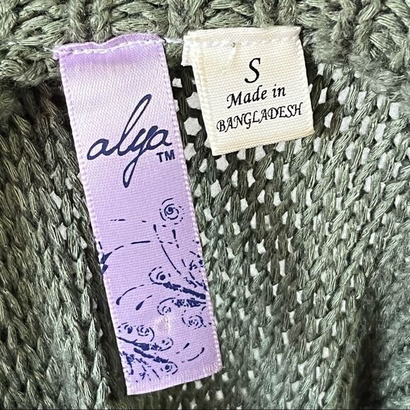 Alya Women’s Knit Sweater Green Size S - Picture 5 of 5